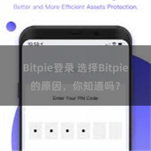 Bitpie登录 选择Bitpie的原因，你知道吗？