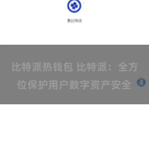 比特派热钱包 比特派：全方位保护用户数字资产安全