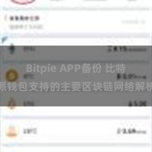 Bitpie APP备份 比特派钱包支持的主要区块链网络解析