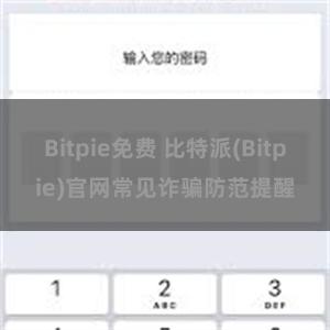 Bitpie免费 比特派(Bitpie)官网常见诈骗防范提醒