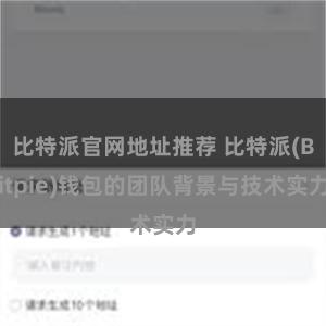 比特派官网地址推荐 比特派(Bitpie)钱包的团队背景与技术实力