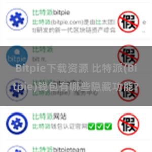 Bitpie下载资源 比特派(Bitpie)钱包有哪些隐藏功能？