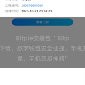 Bitpie安装包 “Bitpie安卓版下载，数字钱包安全便捷，手机交易神器”