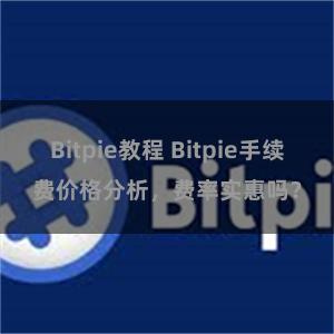Bitpie教程 Bitpie手续费价格分析，费率实惠吗？