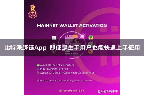 比特派跨链App 即使是生手用户也能快速上手使用